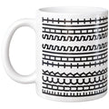 Hidden Message Coffee Mug 11oz Black Rune Pattern - Funny Gift for Coffee Lovers