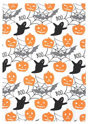 Halloween Print Kitchen Towels Set of 4 - Super Absorbent Cotton, Durable & Stylish