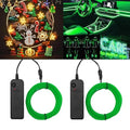 LED Neon Rope Lights 5M Battery-Powered Flexible Strip for Party & Costume