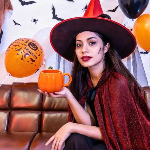 Halloween Pumpkin Mug - 3D Cute Ceramic Coffee Cup for Fall & Halloween - Gift & Decor
