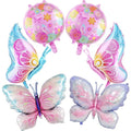 Butterfly Balloons Decorations - Pink & Purple Butterfly Foil Balloons - Variation: Butterfly