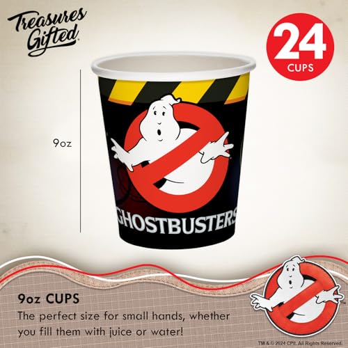 Ghostbusters Party Supplies Dinnerware Set - Serves 24 Guests - Plates Cups Napkins - Decorations