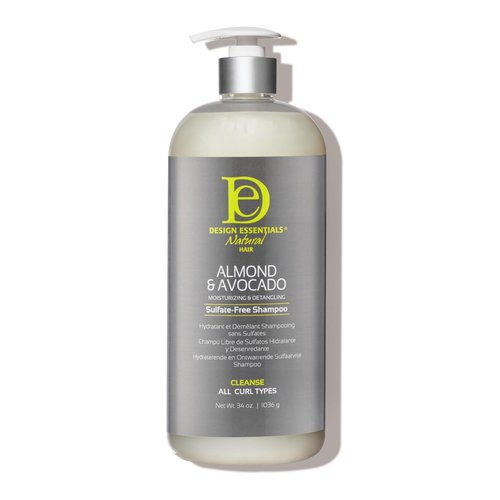 Design Essentials Natural Almond & Avocado Shampoo - Moisturizing & Detangling, 32 Oz