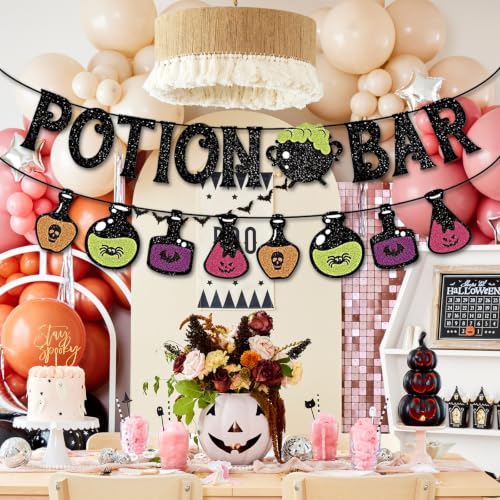 Halloween Potion Bar Banner Party Decorations - Multicolor 4