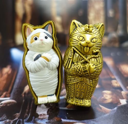 Collectible Mummy Cat Figurine Blind Box - Halloween Decor & Gift