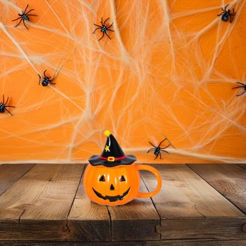 Halloween Pumpkin Mug 11oz Ceramic Coffee Cup - Spooky Fall Decor