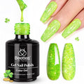 Beetles Green Glitter Reflective Gel Nail Polish - Lime Shock, UV/LED Soak Off, Long-Lasting