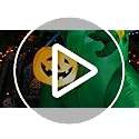 7 FT Halloween Dinosaur Inflatable Outdoor Decor with Pumpkin & LEDs