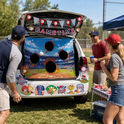 Halloween Baseball Car Decorations Kit - Trunk or Treat Display Set