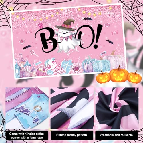 Pink Halloween Car Decorations Kit for Trunk or Treat SUV Party