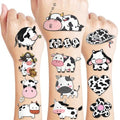 Kids Farm Animal Temporary Tattoos - Cow Design 96-Count Party Favors