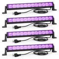 4PCS 40W Black Light LED Bar for Glow Parties, Halloween, Body Paint, Stage & Bedroom Lighting - Variation of 4 / 40 Watts