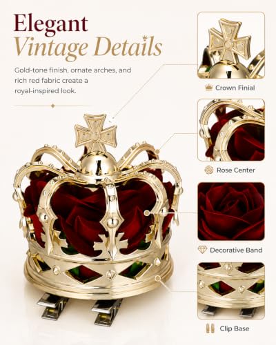 Mini Queen Crown Hair Clip for Women - 3D Hair Accessory