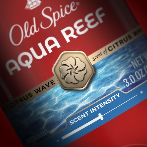 Old Spice Aluminum Free Deodorant for Men, 24/7 Odor Protection, 24/7 Freshness & Lasting Scent, Aqua Reef with Cypress Scent, 3.0 oz with Travel Size Swagger Body Wash (Pack of 4)