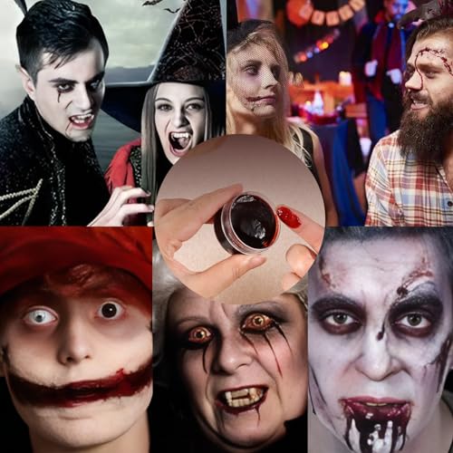 Halloween Fake Blood Spray & Blood Box Set for Makeup and Costumes - Realistic Wounds