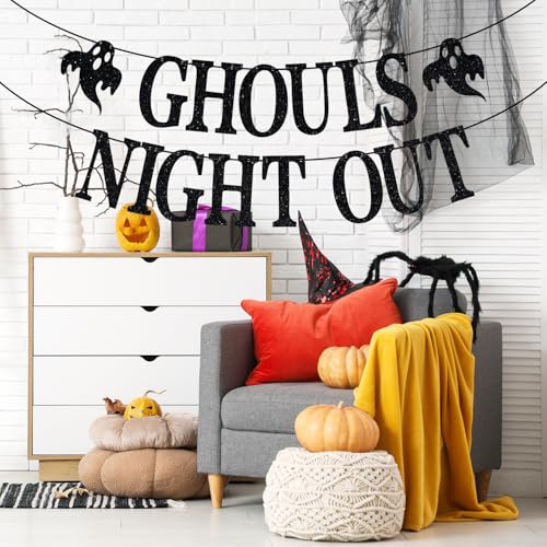 Halloween Ghost Bachelorette Party Banner - Ghouls Night Out Decoration