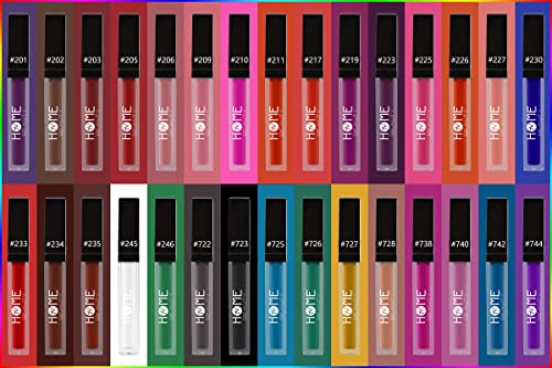 Black Matte Liquid Lipstick 0.17 Fl Oz - Waterproof Non-Stick Lip Color - #723