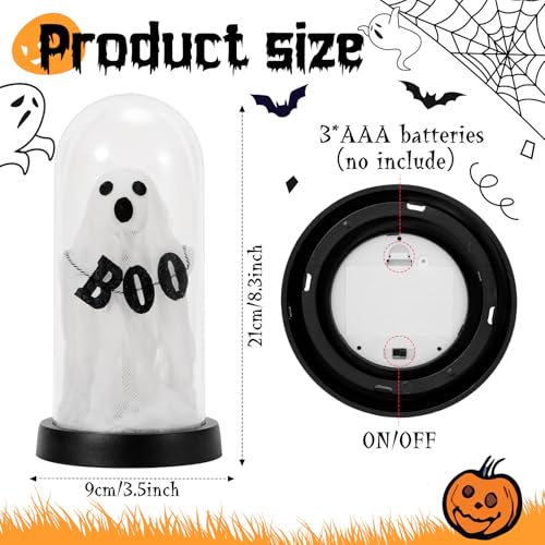 Halloween Ghost Light Up Dome Decor - Spooky Table Centerpiece