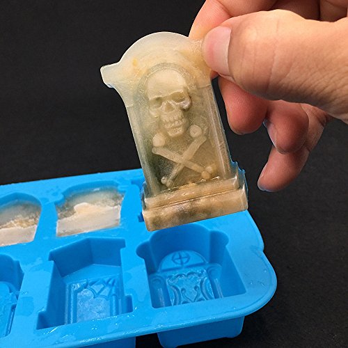 Halloween Tombstone Silicone Mold for Chocolate Candy Ice Cubes & Crafts