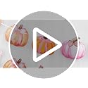 Fall Pumpkin Garland Banner with Bows – Autumn Halloween Thanksgiving Decor