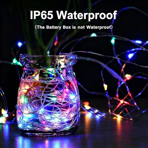 Multicolor 4 Pack LED Fairy String Lights 20FT Battery Operated Indoor Outdoor