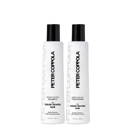 PETER COPPOLA Color Control Sulfate Free Shampoo & Conditioner Duo - For Color Treated Hair - Color Safe Keratin Shampoo & Intensely Hydrating Conditioner (12 Fl Oz)