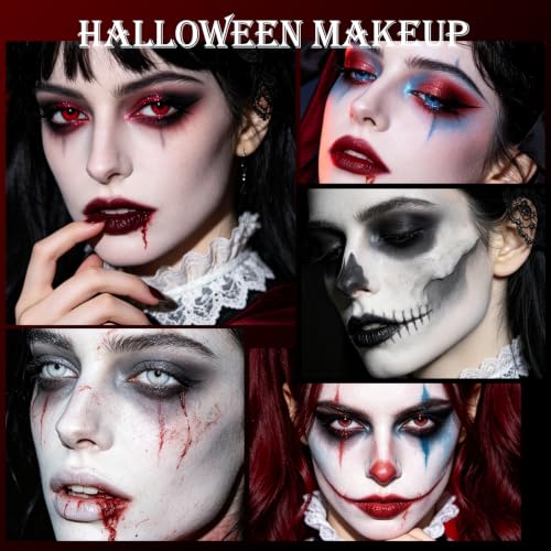 Halloween Clown Eyeshadow Palette - 9 Color Matte & Glitter Makeup Set