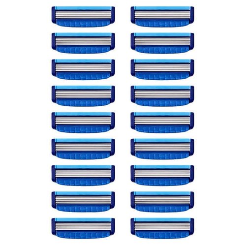 Kirkland Signature Triple Blade Refill Cartridges, 18-count, 18 Count (Pack of 1), 18.0 Count
