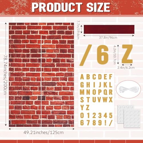 Wizard Door Party Backdrop Banner - Enchanting Brick Wall Decoration for Magical Themed Events