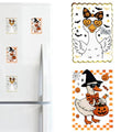 Halloween Thanksgiving Refrigerator Magnets Trick Or Treat Duck Pumpkin - 2 Pcs