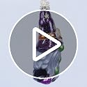 Whimsical Witch Gnome Glass Ornament for Christmas Tree Halloween Decorations - Handcrafted Holiday Charm
