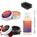 Halloween SFX Makeup Kit Scar Wax Fake Blood Latex Tools - Variation 01