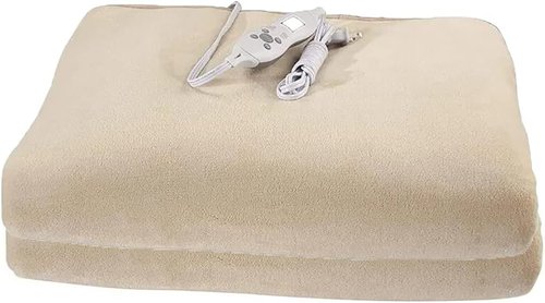 Master Massage Deluxe Fleece Massage Table Warmer - ETL Certified Heating Pad in Cream Color