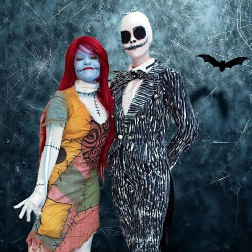 Halloween Skeleton and Ragdoll Makeup Kit for Adults & Kids with Bald Cap & Tools