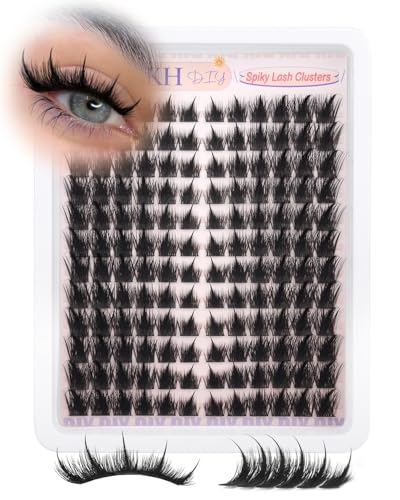 Spiky Fox Eye Lash Clusters - Dramatic Manga Volume Eyelash Extensions - DIY 144 Pcs