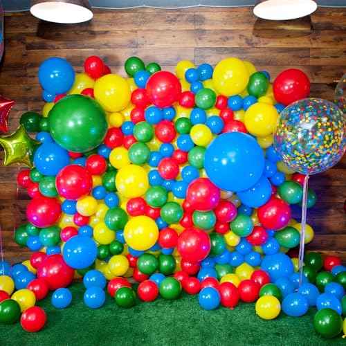 Dark Green Balloons Kit - 87pcs Latex Balloons for Party Decorations, 4 Sizes