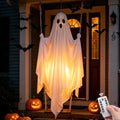 Large 6.5FT Halloween Ghost Decoration with Remote LED Lights Outdoor Yard Decor