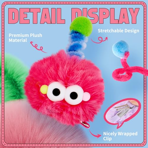 Cartoon Crazy Hair Day Accessories for Girls - Fun Hair Clips Set