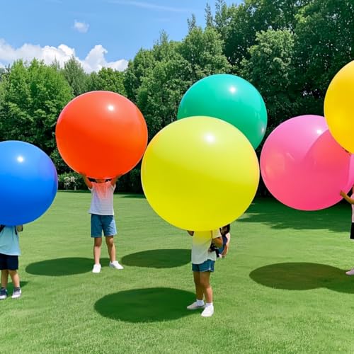 Colorful 36 Inch Latex Balloons Pack of 50 - Giant Party Balloons for Events
