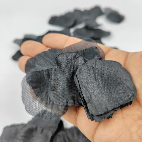 Black Silk Rose Petals 500 Pcs for Wedding Proposal & Romantic Decor - JunSduke