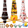 MiniInflat 3 Set Halloween Outdoor Inflatable Decorations - Creepy 5 ft Prop - Cool