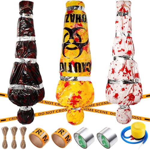 MiniInflat 3 Set Halloween Outdoor Inflatable Decorations - Creepy 5 ft Prop - Cool