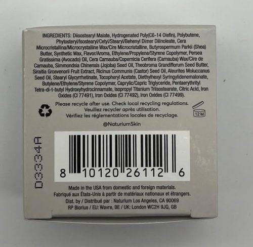 Naturium Phyto-Glow Lip Mask, Hydrating & Moisturizing Balm, Restores & Replenishes for Nourishing Lips with Shea Butter, 0.5 oz