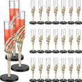 Skeleton Hand Champagne Flutes Set - 24 Plastic Party Cups for Halloween