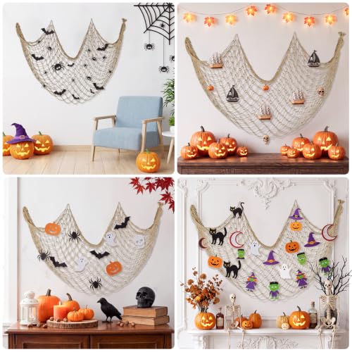 Large Caramel Fish Net Decor 5x10 ft - Nautical Party & Wall Decoration - Variation of THIS listing