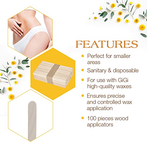 Wax Applicator Sticks for Hair Removal - Wooden Disposable Spatulas, 1 Pack