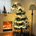 Daifunli Green Crooked Top 6ft Christmas Tree - Indoor Holiday Decor