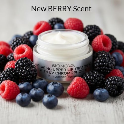 BIONOVA Anti-Aging Upper Lip Treatment - Reduce Vertical Lines & Wrinkles - Berry Scent | 0.5 oz