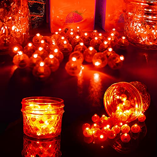 Red Balloon LED Light Set - 200pcs Waterproof Mini Ball Lights for Parties & Weddings - Long Battery Life