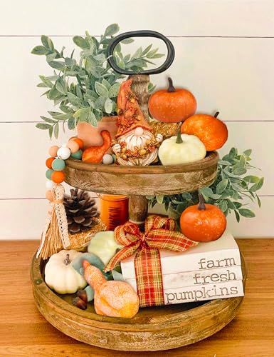 Fall Artificial Pumpkin Decoration Set - 50pcs Mini & Gourd Faux Pumpkins for Autumn Home Decor